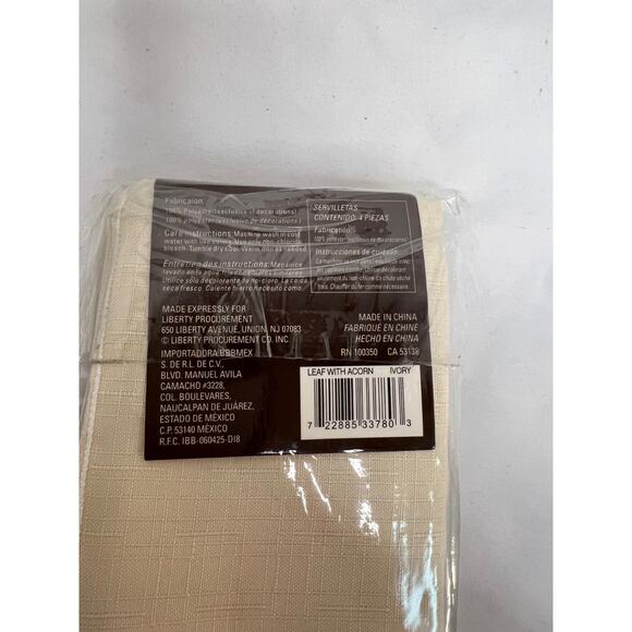 New (Set of 4) Napkins, Autumn Foliage - Picture 5 of 7